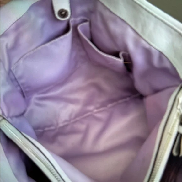 LOW START COACH Madison Sophia pleated leather satchel purse & wallet set - Picture 12 of 13